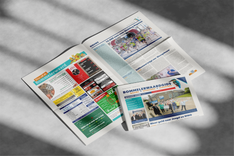 Flyer op grond
